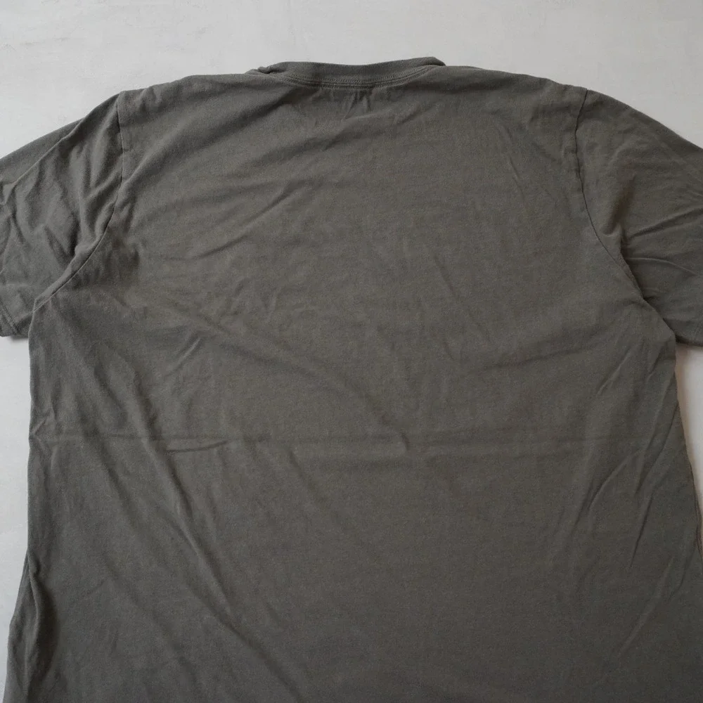 The North Face Mens XL Circular Design Graphic Logo T-Shirt Olive Green